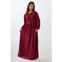 A-Linien-Maxikleid mit Bindedetail