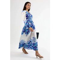Fließendes Maxikleid mit Blumenmuster