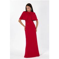 Elegantes Maxi mit Cape-Detail