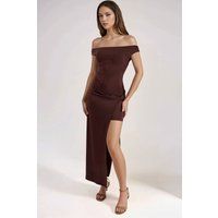 Schulterfreies Bodycon-Maxikleid