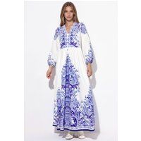 Paisley A-Linien-Maxikleid mit Gürtel