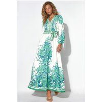 Paisley A-Linien-Maxi mit Gürtel