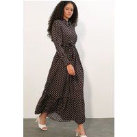 Stufenkleid mit Polka Dots