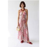 Luftiges Paisley-Halter-Maxikleid