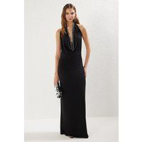 Elegantes Maxikleid mit Neckholder-Ausschnitt