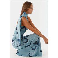Bedrucktes Bodycon-Maxikleid mit Blumenmuster