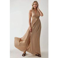 A-Linien-Maxikleid mit Neckholder