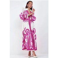Elegantes Paisley-Maxikleid mit V-Ausschnitt