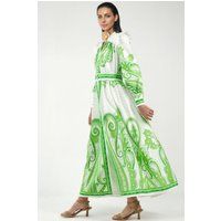 Paisley Maxikleid mit V-Ausschnitt