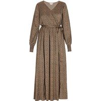 Elegantes Maxi-Wickelkleid mit Blumenmuster