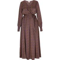 Wickel-Midikleid mit floralem Print