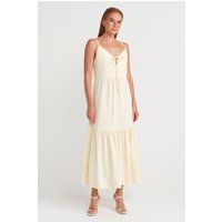 A-Linien-Maxikleid mit Bindedetail