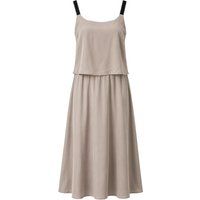 Ärmelloses A-Linien-Midikleid mit Lagen-Look