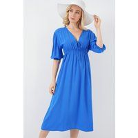A-Linien Midikleid mit Empire-Taille