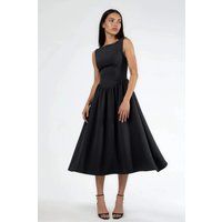 Elegantes ärmelloses Midi mit Taillenbetonung
