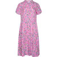 Gestuftes Midikleid mit Blumenmuster