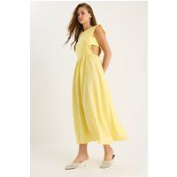 Elegantes Midikleid mit Cut-outs