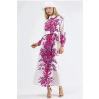 Elegantes Midi-Kleid mit Blumenmuster