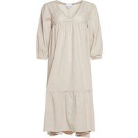 Midikleid mit Broderie Anglaise