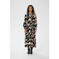 Midikleid mit abstraktem Print