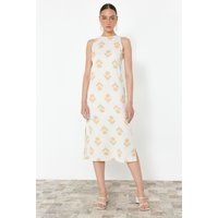Midi-Kleid mit botanischem Print