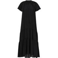 Gestuftes Midikleid mit Schluppe