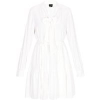 Elegantes Stufen-Minikleid mit Schluppenkragen