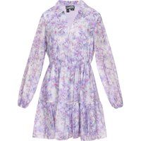 Geblümtes A-Linien-Minikleid