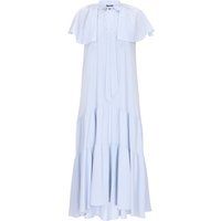 Gestuftes Midikleid mit Schluppe