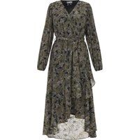 Wickelkleid aus Chiffon mit Blumenmuster