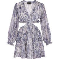 Minikleid mit Rüschen und Cut-Outs