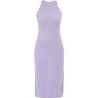 Midikleid aus Rippstrick mit Neckholder