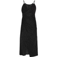 Elegantes Midikleid mit Metallic-Raffung