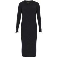 Elegantes Rippstrick-Midikleid