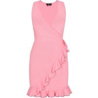 Elegantes Mini-Wickelkleid mit Rüschen