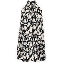 Florales Neckholder-Trapez-Minikleid