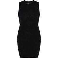Strukturiertes Strick-Bodycon-Minikleid