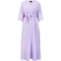 Elegantes Midi-Wickelkleid im Kimono-Stil