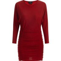 Schimmerndes Minikleid mit Raffungen