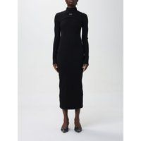 Geripptes Mock-Neck-Strickkleid