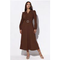 Elegantes verziertes Midi mit Gürtel