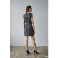Elegantes Ärmelloses Gürtel-Shiftkleid