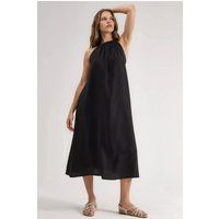 Fließendes Midikleid mit Neckholder