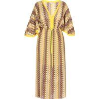 Midikleid mit Zickzack-Muster