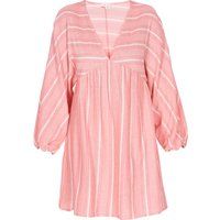 Strukturiertes Mini-Kleid mit Empire-Taille