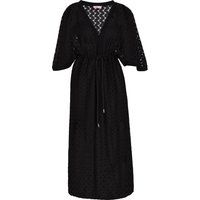 Strukturiertes Midikleid in Strickoptik