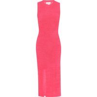 Ärmelloses Strick-Midikleid mit Schlitz