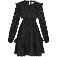 Florales Minikleid mit Laternenärmeln