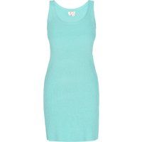 Ärmelloses Rippstrick-Minikleid