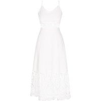 Bohemian Midikleid mit Spitzenbesatz